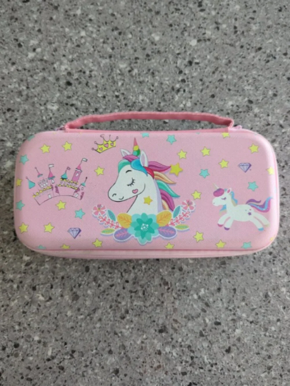 Trunple Pink Unicorn Carrying Case for Nintendo Switch